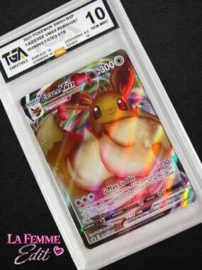 GRADED Pokemon Card Eevee VMAX SWSH087